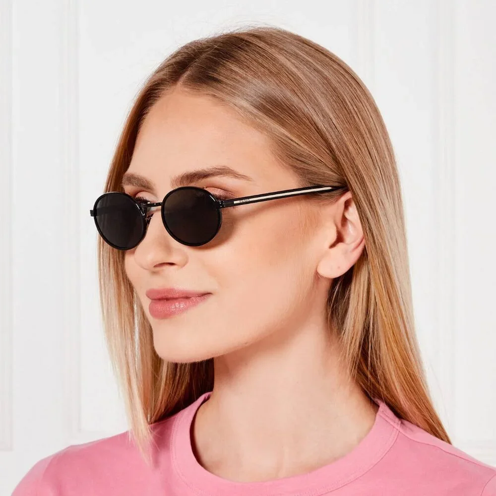 Prada Men Sunglasses Black Grey Oval PRB56S AAV08Z NEW AUTHENTIC